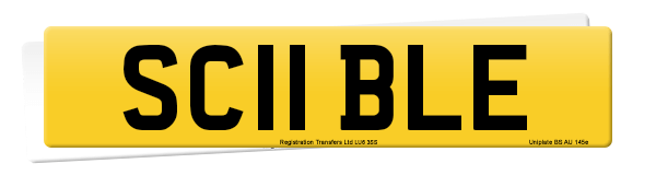 Registration number SC11 BLE